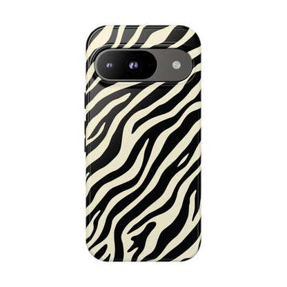 Chic Ivory Zebra Print Phone Case
