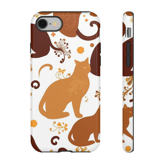 Abstract Cat Pattern Phone Case - Multicolor Phone Case - iPhone 8 / Glossy