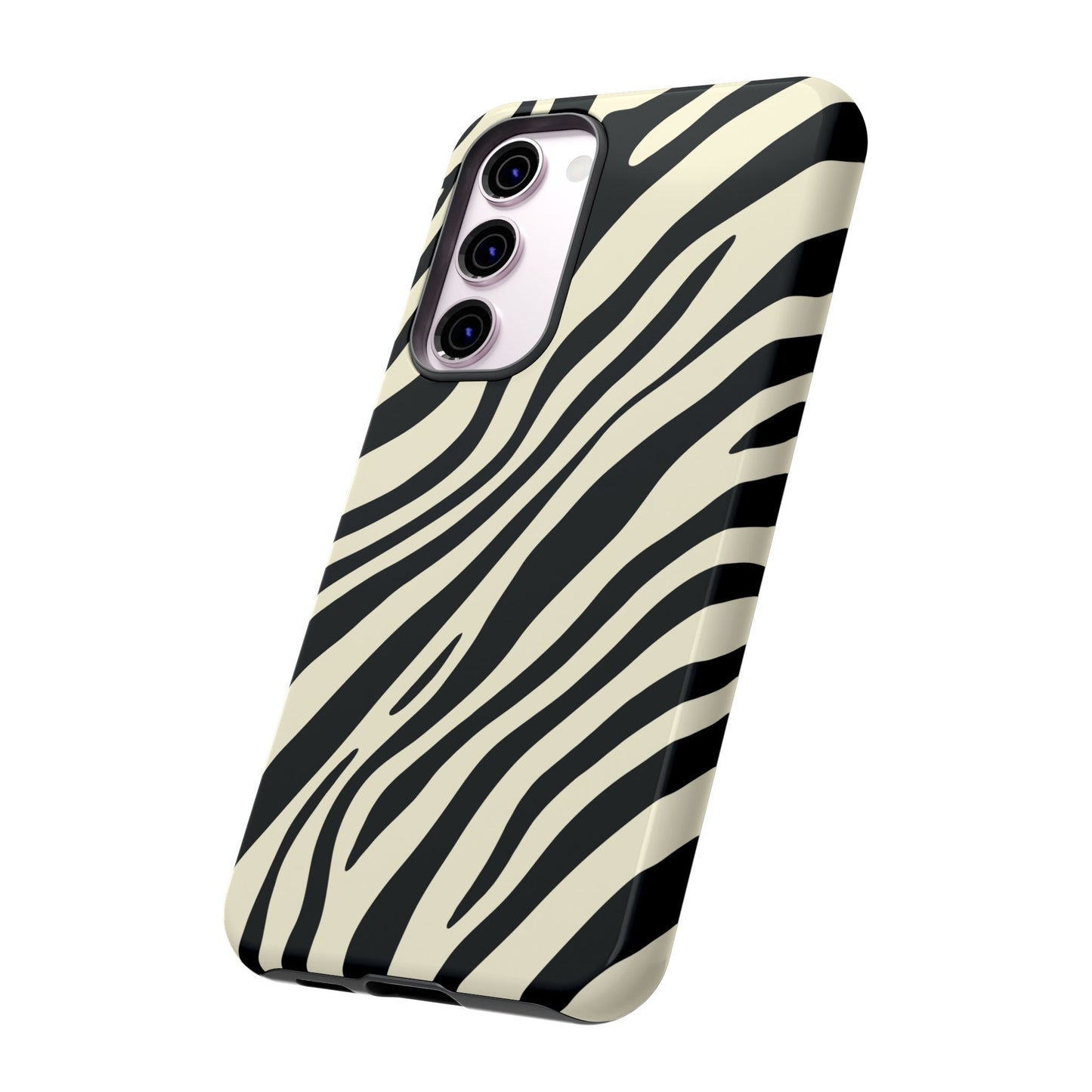 Modern Neutral Zebra Print Phone Case