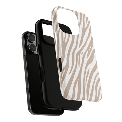 Oatmeal Tiger Print Phone Case