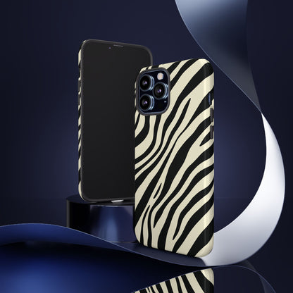 Modern Neutral Zebra Print Phone Case