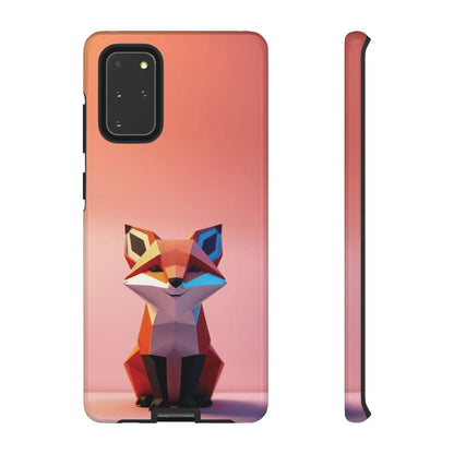 Samsung Galaxy S20+ / Glossy Phone Case - Origami Fox Design Phone Case