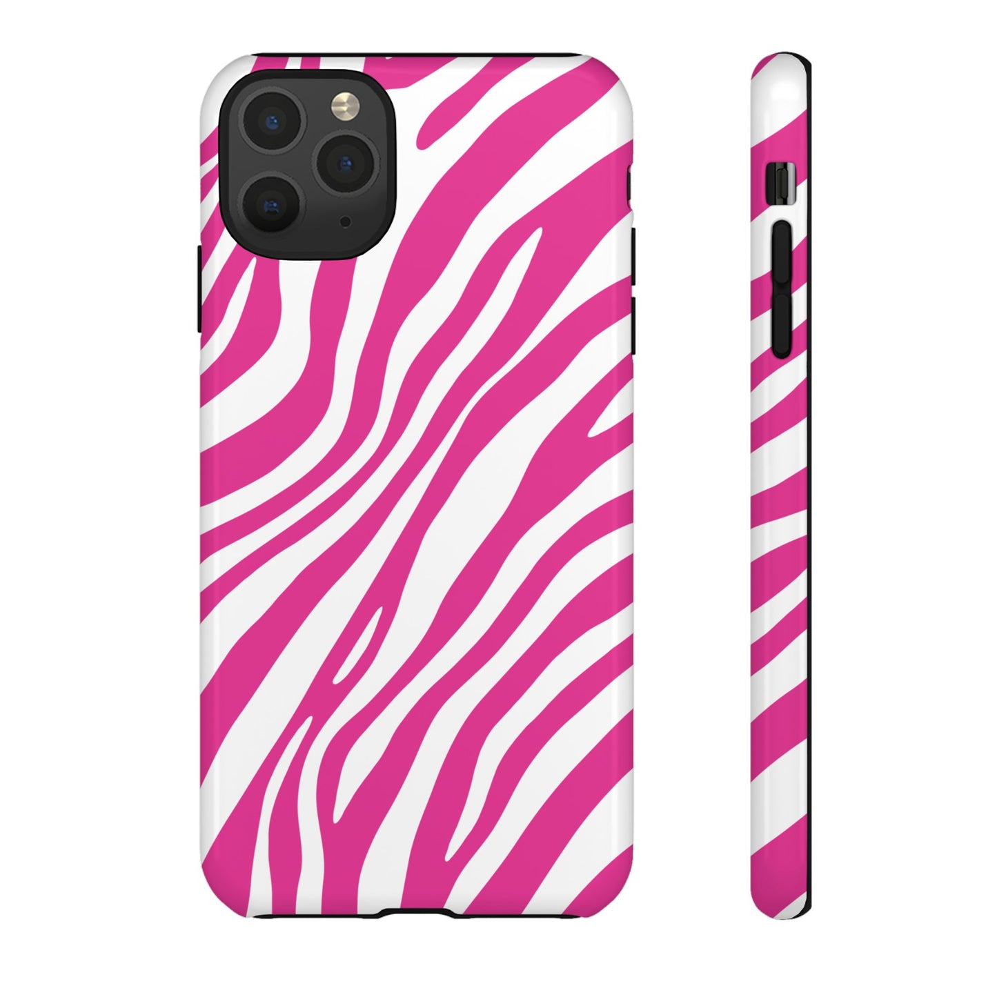 Modern Hot Pink Zebra Print Phone Case