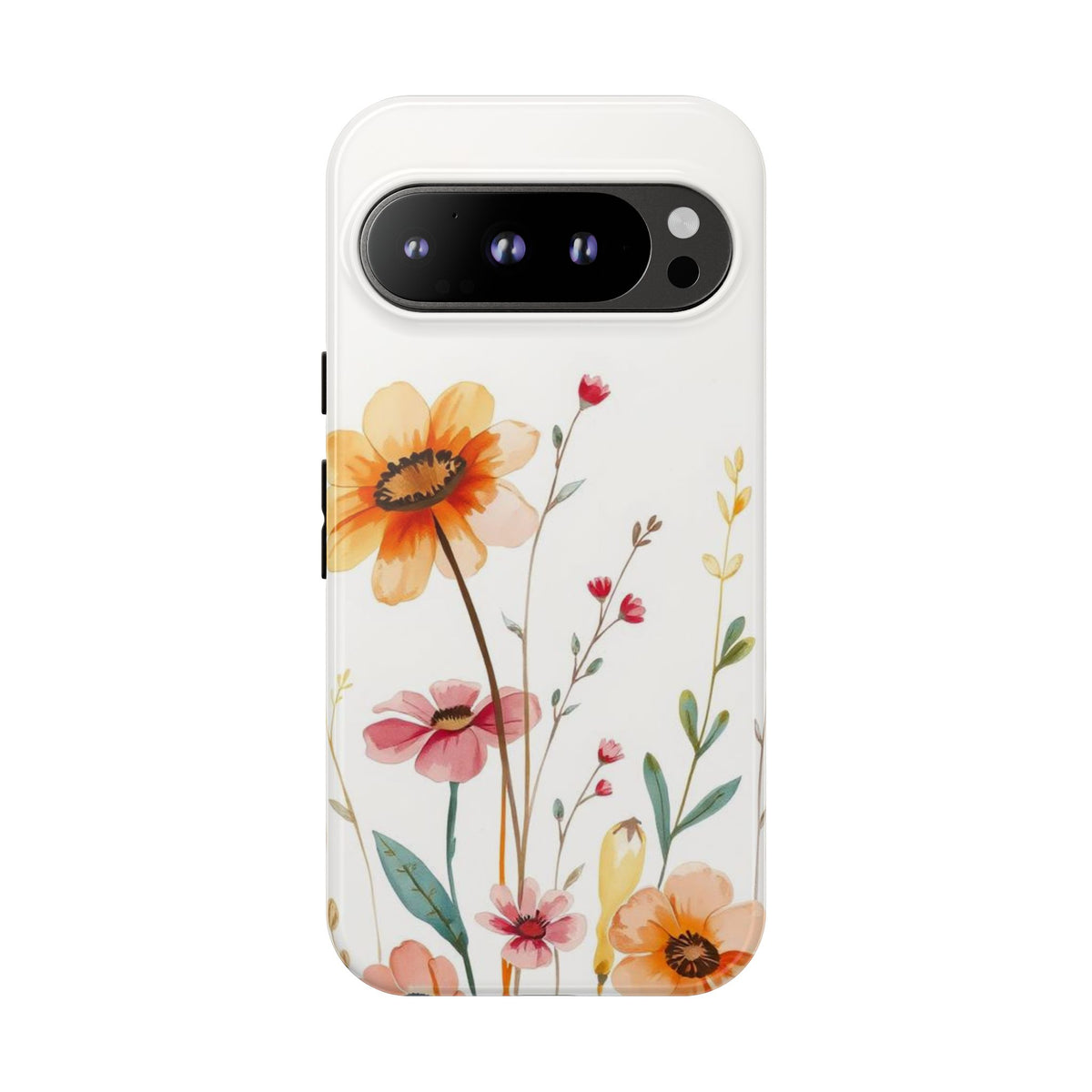 Boho Chic Watercolour Wild Blooms Pattern Phone Case - Multicolor Phone Case - Google Pixel 9 Pro / Glossy