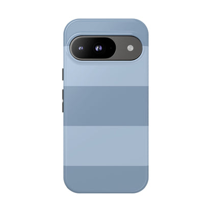 Light Blue Horizontal Stripe Pattern Phone Case - Blue Phone Case - Google Pixel 9 / Glossy