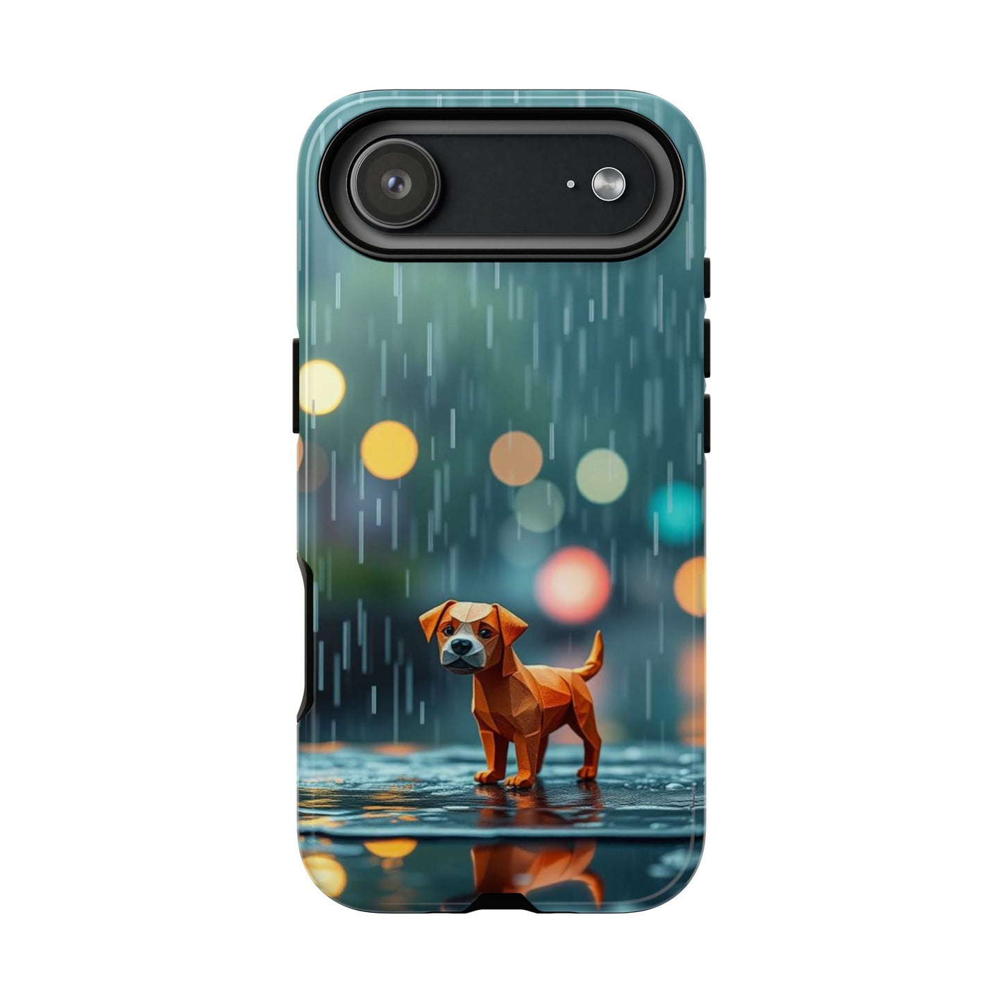 iPhone 17 Air / Glossy Phone Case - Origami ’Soggy Dog’ Design Phone Case