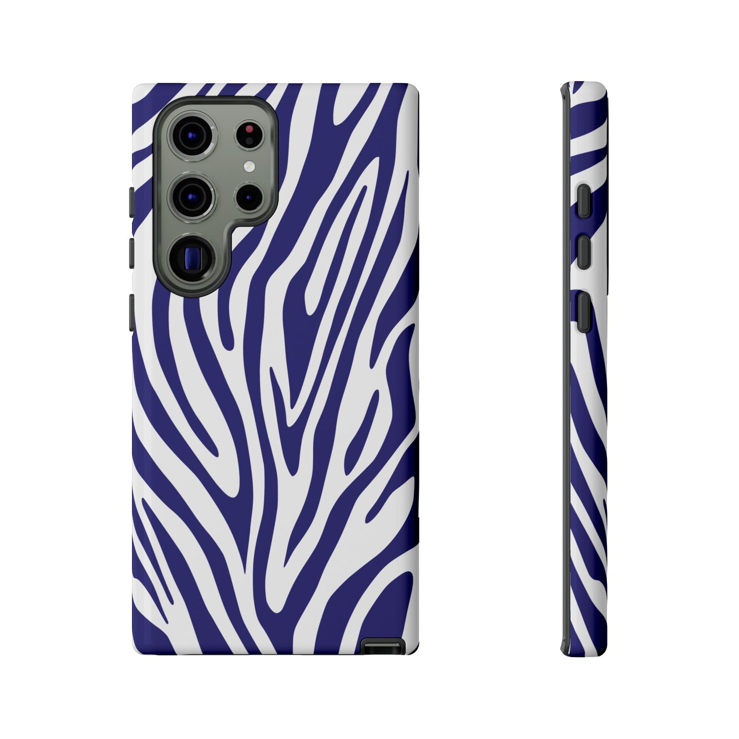 Graphic Blue Tiger Print Phone Case