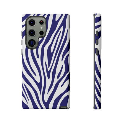 Graphic Blue Tiger Print Phone Case