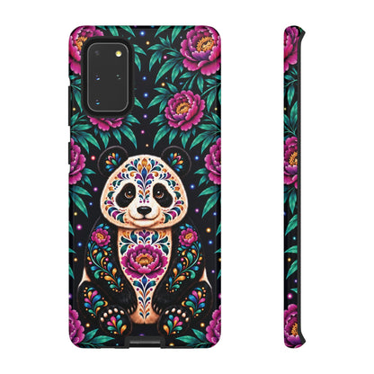 Cute Purple and Teal Calavera Panda Phone Case - Multicolor Phone Case - Samsung Galaxy S20+ / Glossy