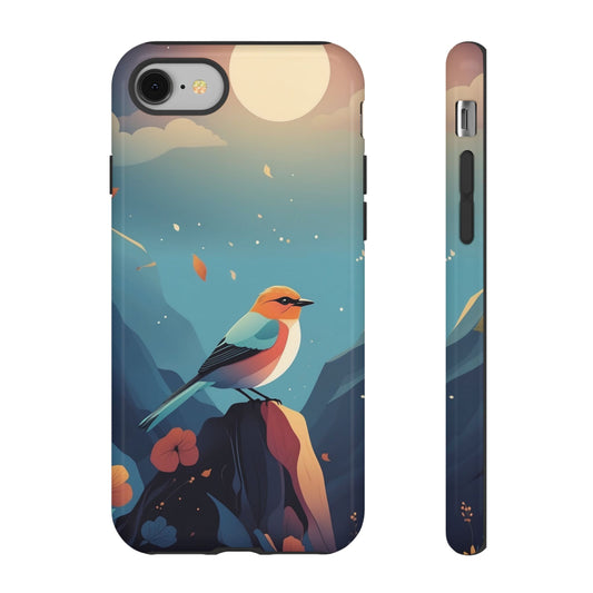 Stylised Bird Design Phone Case - Multicolor Phone Case - iPhone 8 / Glossy