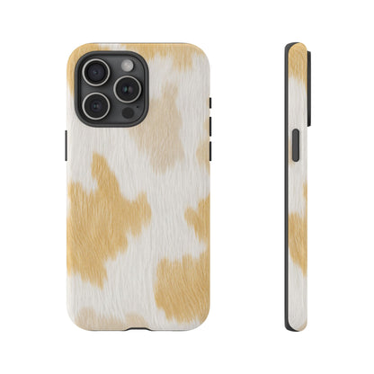 Golden Honey Cow Print Phone Case