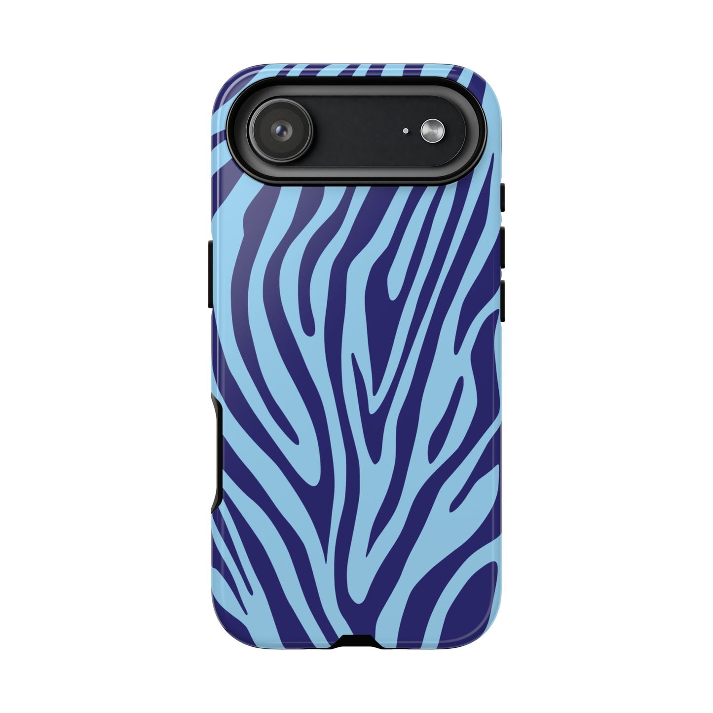 Boutique Sky Blue Tiger Print Phone Case