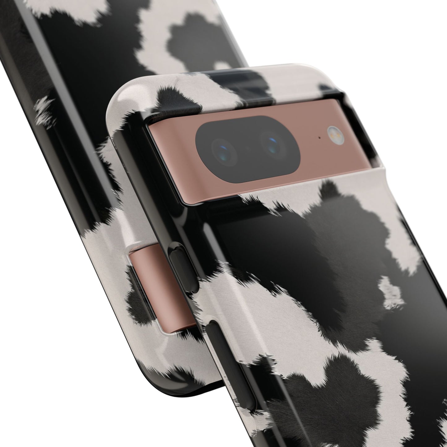 Modern Monochrome Cow Print Phone Case