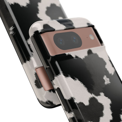 Modern Monochrome Cow Print Phone Case