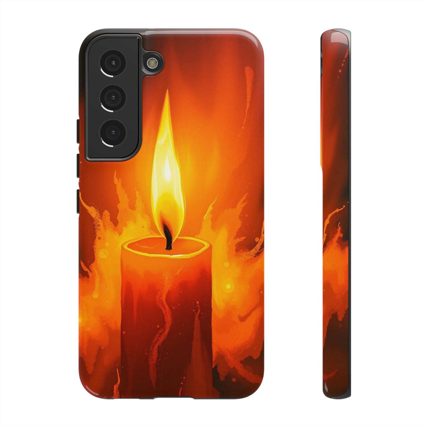 Samsung Galaxy S22 / Glossy Phone Case - Red Candle Phone Case