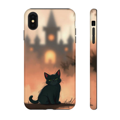 Cute Gothic Cat Design Phone Case - Multicolor Phone Case - iPhone XS MAX / Glossy