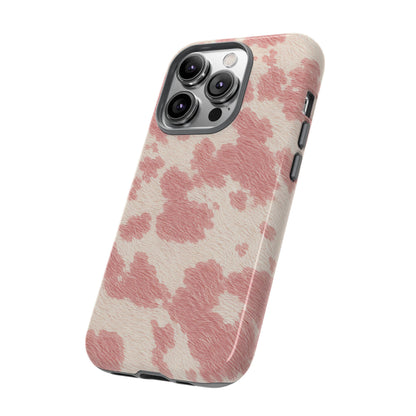 Pretty Blush Cow Print Phone Case