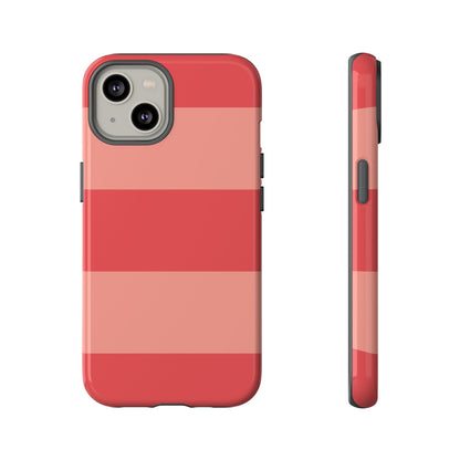 Pink Horizontal Stripe Pattern Phone Case - Pink Phone Case - iPhone 14 / Glossy