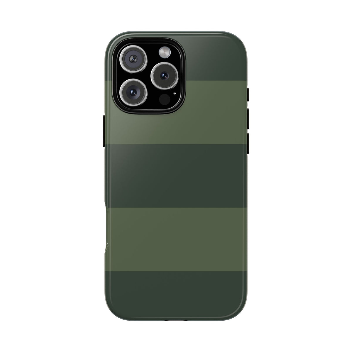 Green Horizontal Stripe Pattern Phone Case - Green Phone Case - iPhone 16 Pro Max / Glossy