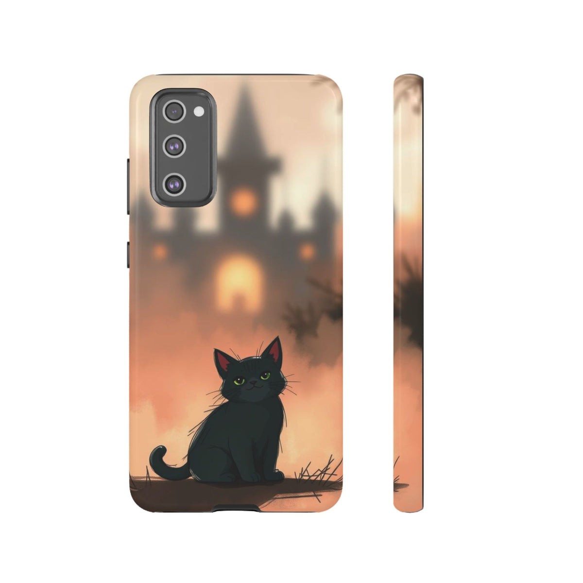 Cute Gothic Cat Design Phone Case - Multicolor Phone Case - Samsung Galaxy S20 FE / Glossy
