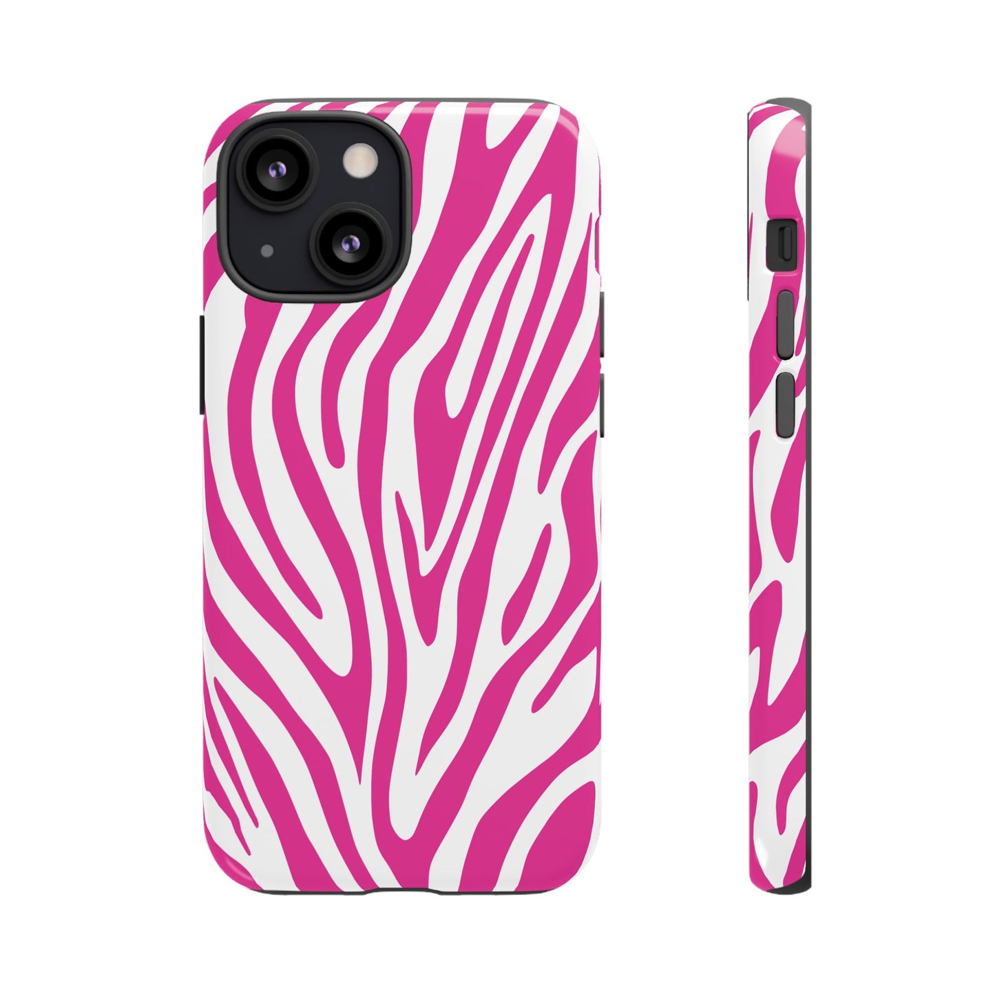 Graphic Hot Pink Tiger Print Phone Case