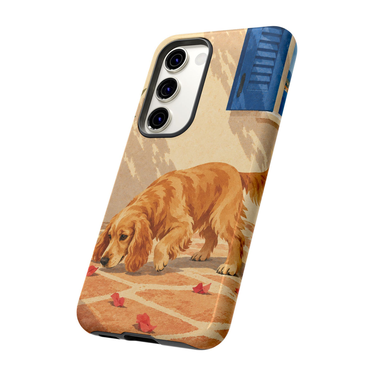 Cocker Spaniel Scent Trail Phone Case - Multicolor Phone Case