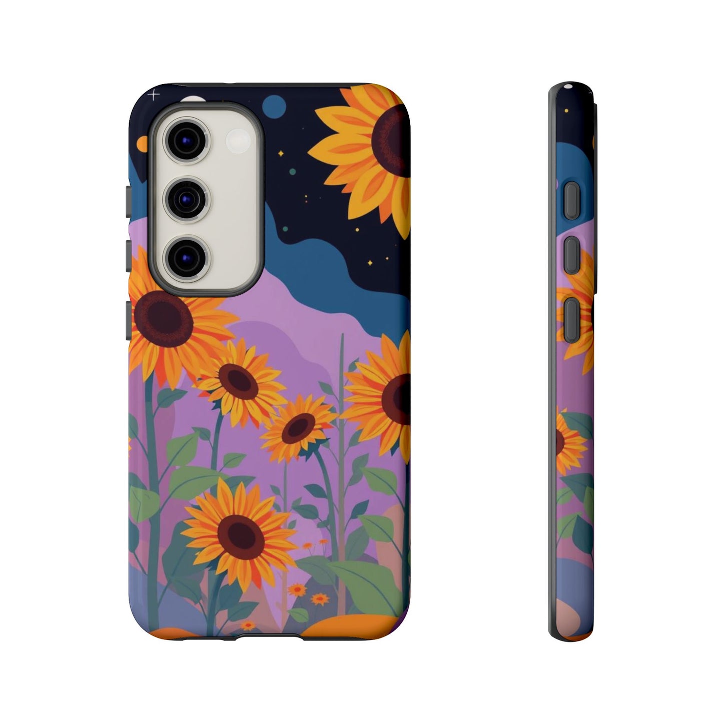 Samsung Galaxy S23 / Glossy Phone Case - Surreal Sunflower Design Phone Case