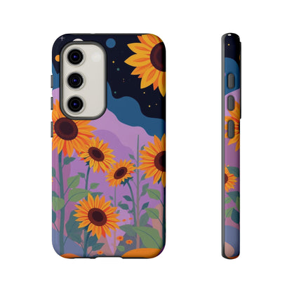 Samsung Galaxy S23 / Glossy Phone Case - Surreal Sunflower Design Phone Case