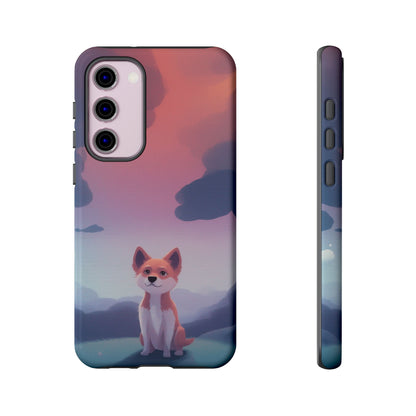 Samsung Galaxy S23 Plus / Glossy Phone Case - Cute Dog & Cloud Design Phone Case