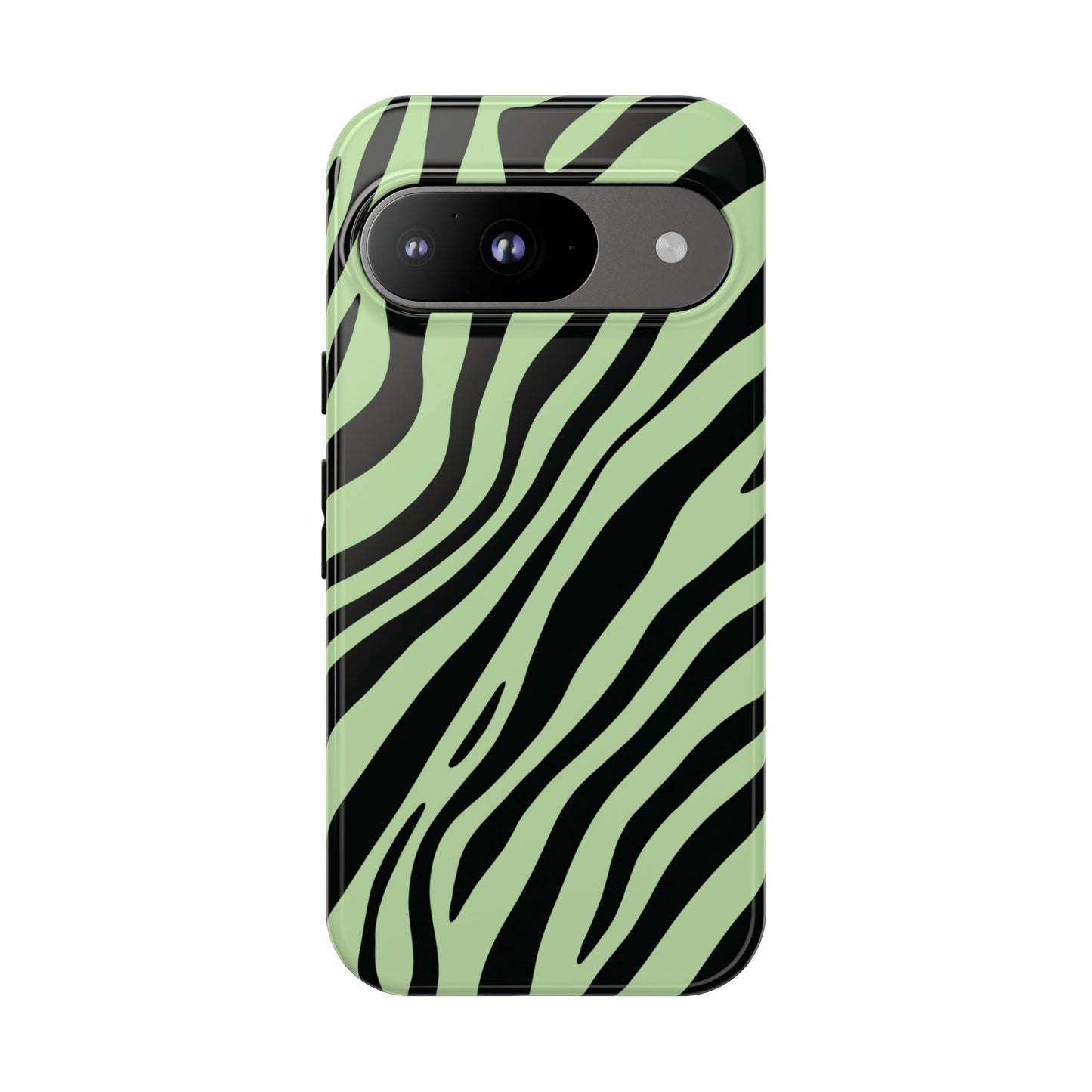Modern Mint Zebra Print Phone Case