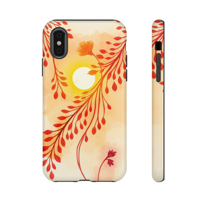 iPhone X / Glossy Phone Case - Boho Chic Watercolour Sunset Design Phone Case