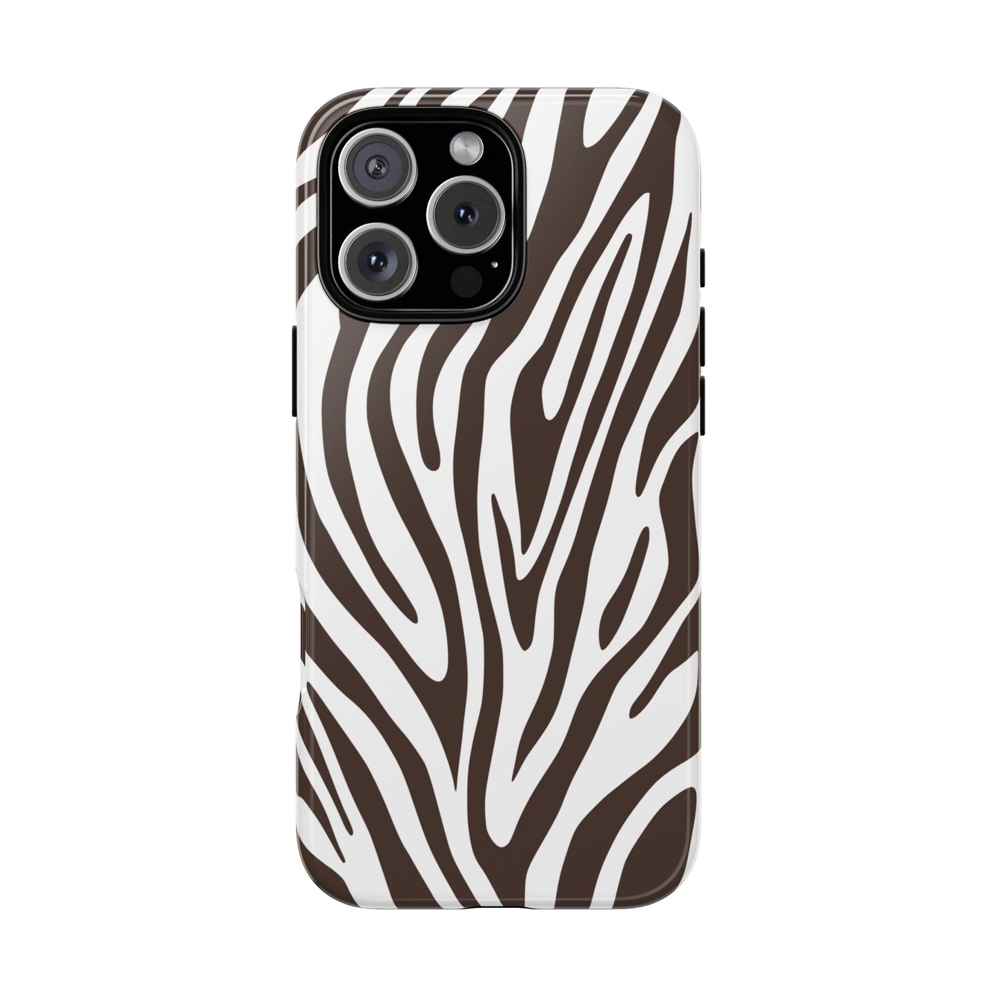 Graphic Brown Tiger Print Phone Case