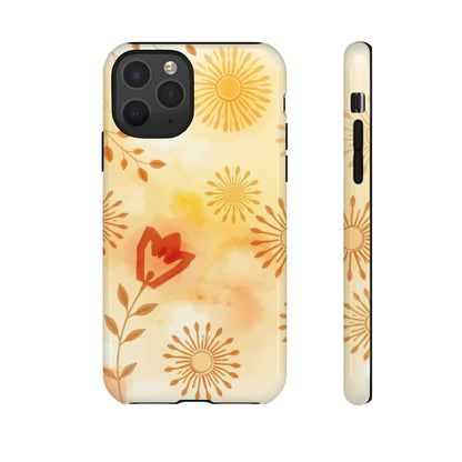 iPhone 11 Pro / Glossy Phone Case - Boho Chic Watercolour Pattern Phone Case