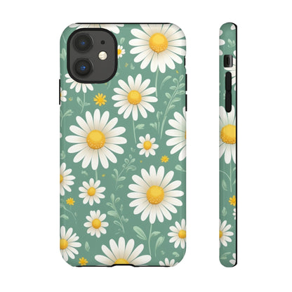 iPhone 11 / Glossy Phone Case - Daisies Floral Pattern 1 Phone Case