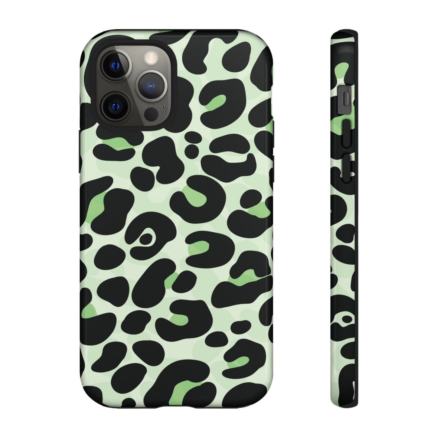 Chic Sage Leopard Print Phone Case