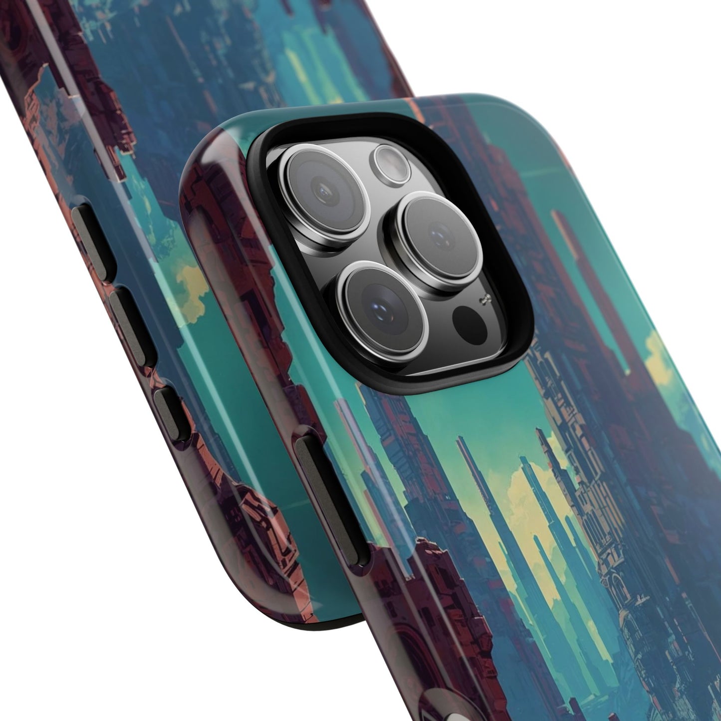 Alien Monolith Valley Sci-fi Phone Case - Pink Phone Case