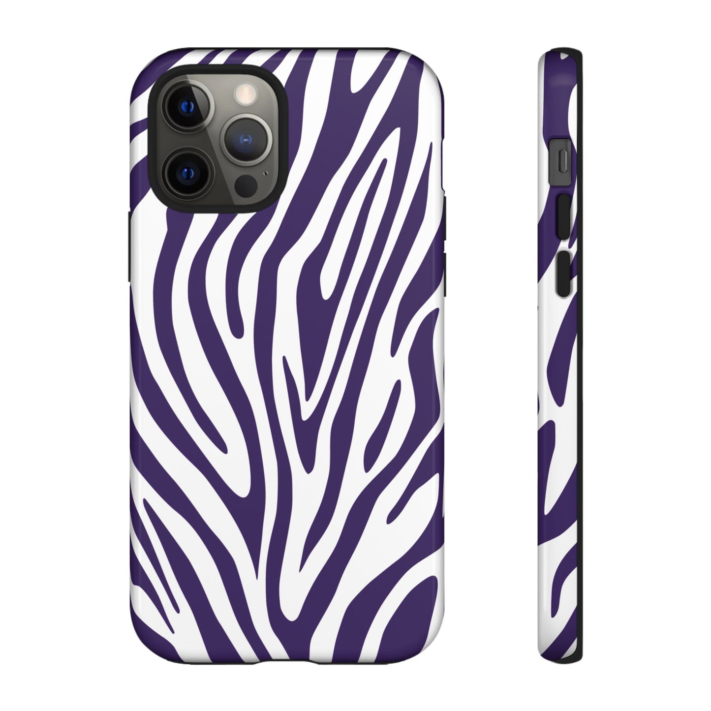 Graphic Purple Tiger Print Phone Case