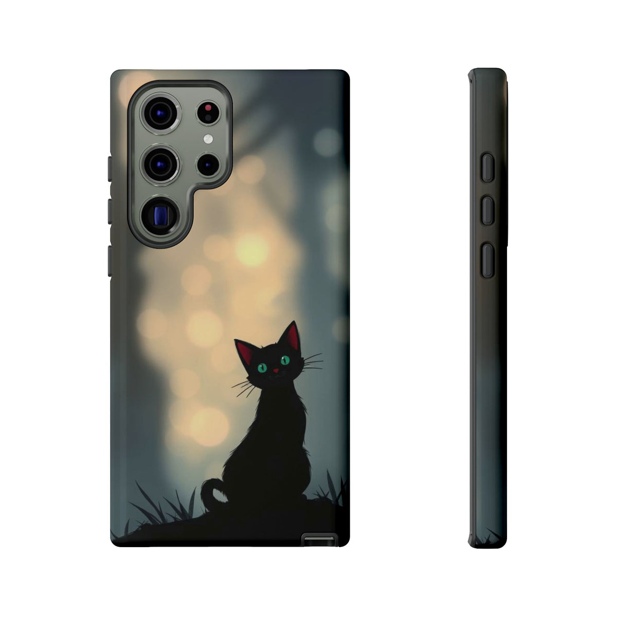 Gothic Cat Design Phone Case - Multicolor Phone Case - Samsung Galaxy S23 Ultra / Glossy