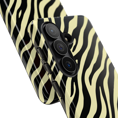 Stylish Neutral Zebra Print Phone Case
