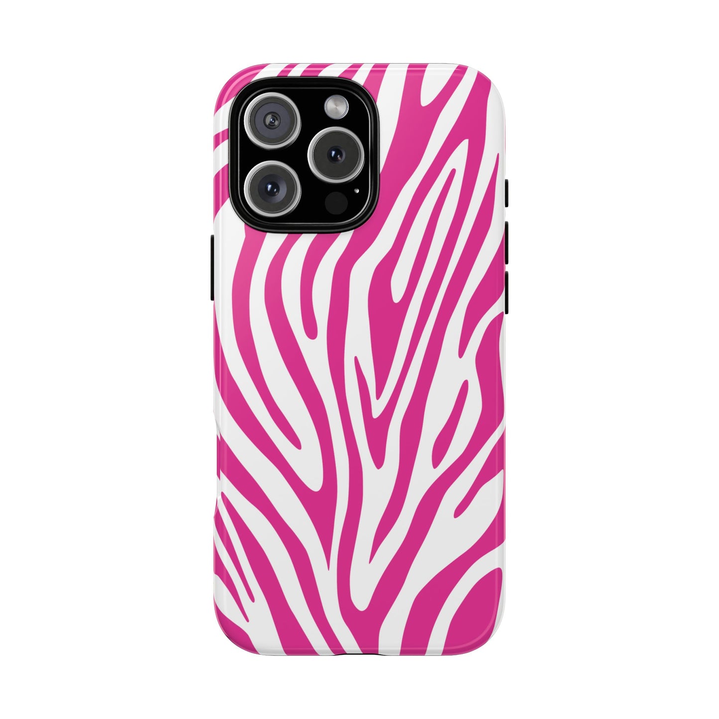 Graphic Hot Pink Tiger Print Phone Case