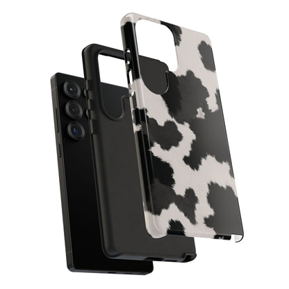 Modern Monochrome Cow Print Phone Case
