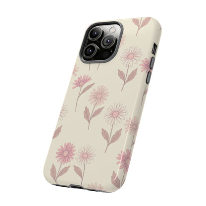 Pretty Blush Daisy Pattern Phone Case
