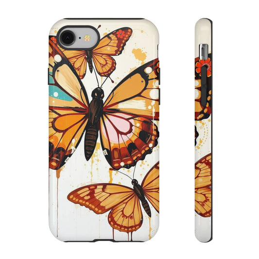 Abstract Butterflies Design Phone Case - Multicolor Phone Case - iPhone 8 / Glossy