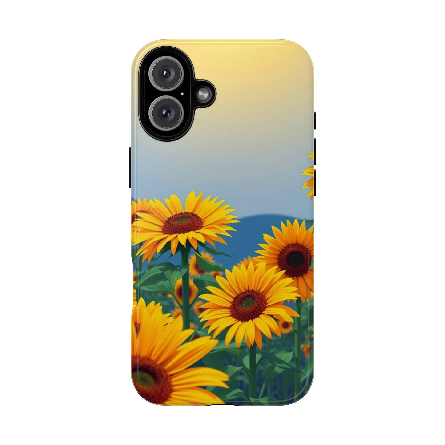 iPhone 16 Plus / Glossy Phone Case - Sunflowers Design Phone Case