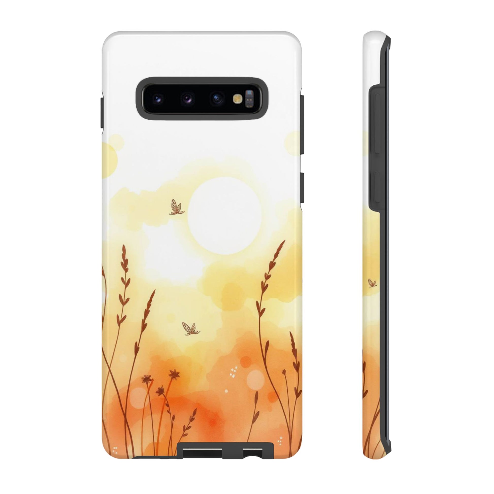 Boho Chic Watercolour Wildflower Pattern Phone Case - Multicolor Phone Case - Samsung Galaxy S10 Plus / Glossy