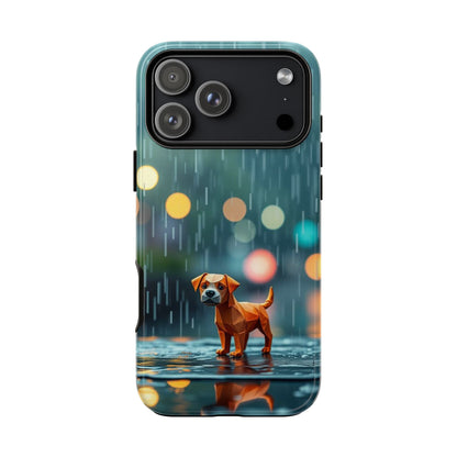iPhone 17 Pro Max / Glossy Phone Case - Origami ’Soggy Dog’ Design Phone Case