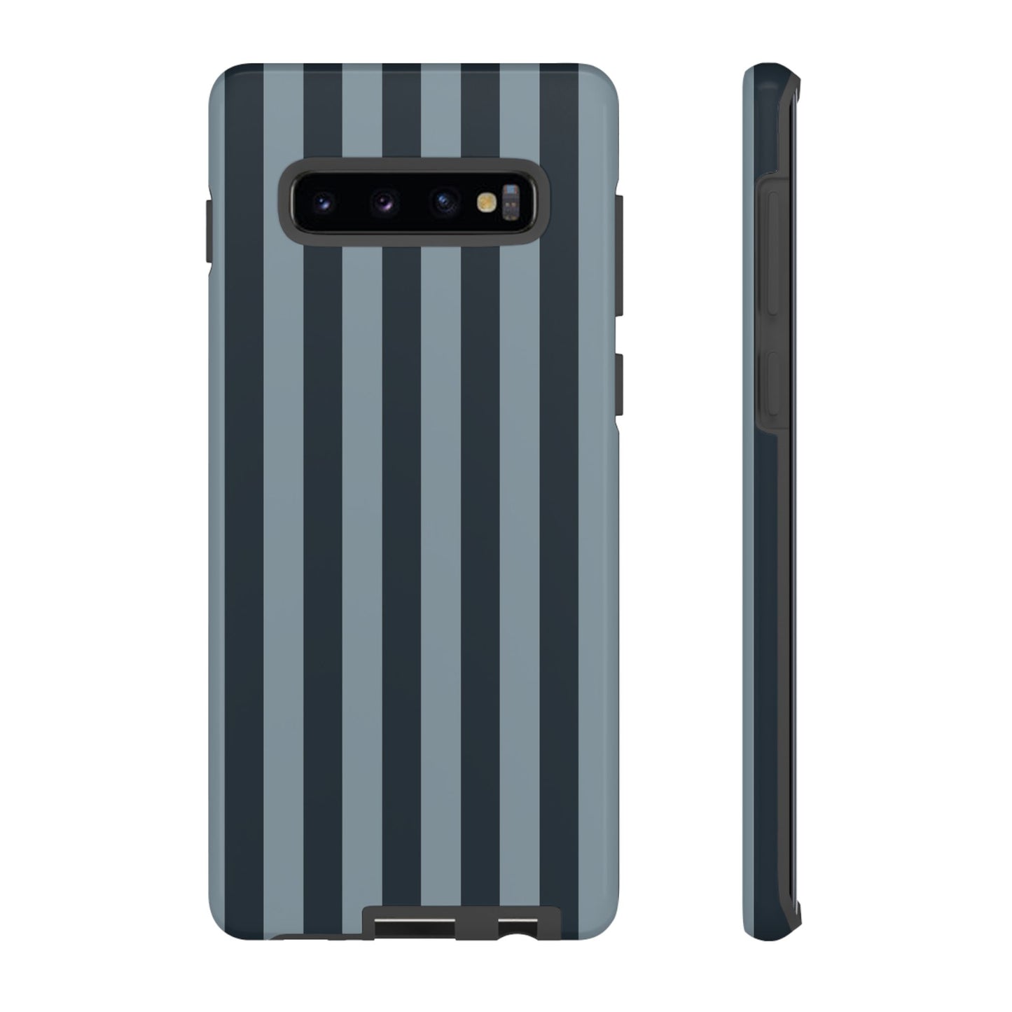 Samsung Galaxy S10 Plus / Glossy Phone Case - ’Dark Blue Stripe Pattern’ Phone Case
