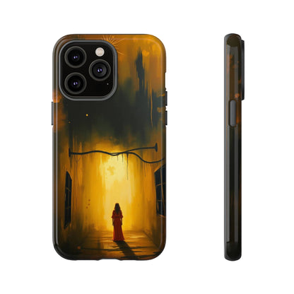 Acrylic Gothic Woman in Red Phone Case