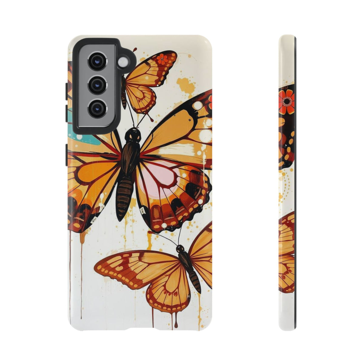Abstract Butterflies Design Phone Case - Multicolor Phone Case - Samsung Galaxy S21 / Glossy