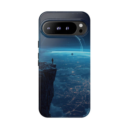 Google Pixel 9 Pro XL / Glossy Phone Case - Orbital Ring Horizon Sci-fi Phone Case